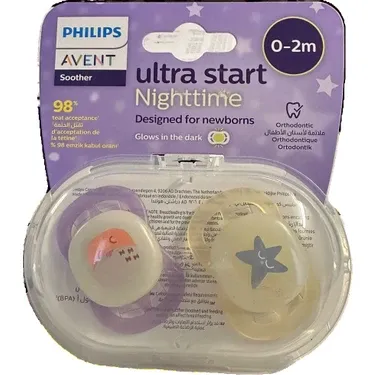 Philips Avent Ultra Start Nighttime 0-2 Ay Şeffaf Kız Emzik