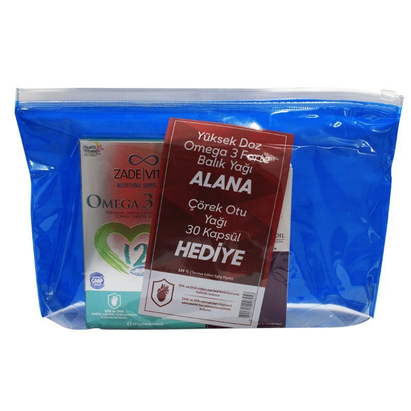 Zade Vital Omega-3 Forte Balık Yağı 40 Kapsül Alana Çörekotu 30 Kapsül Hediye