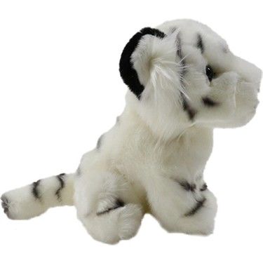 Mercan Oyuncak Beyaz Kaplan Peluş Oyuncak 18 cm