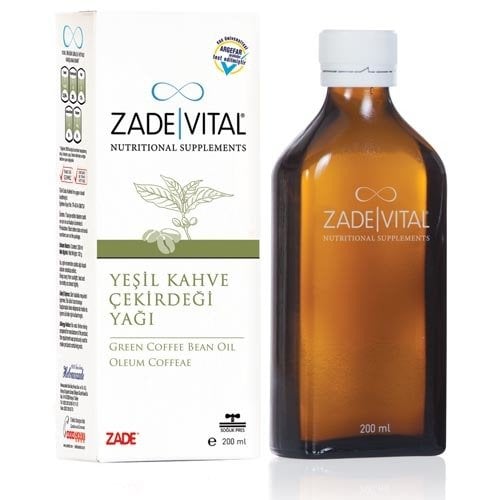 Zade Vital Yesil Kahve Cekirdegi Yagi 200 Ml