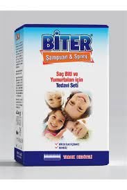 Biter Set - Baş Biti ve Sirkeleri İçin Sprey 100 ml + T.T.O Şampuan 150 ml + Çelik Tarak Hediyeli