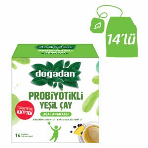 Doğadan Probiyotikli Yeşil Çay Sade 14'lü