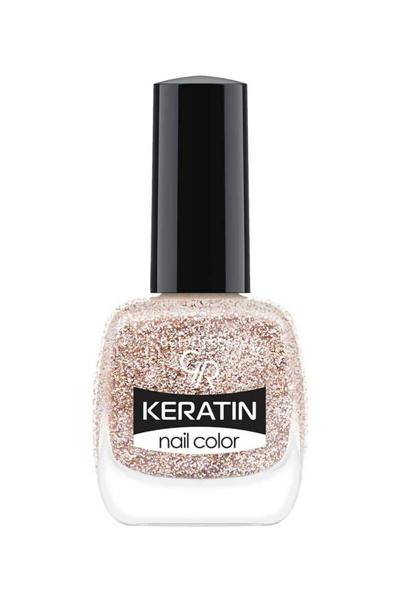 Golden Rose Keratin Nail Color Glitter No:404