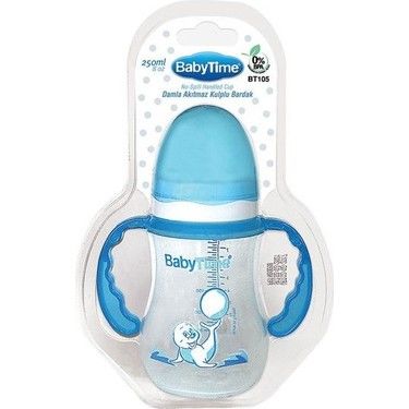 Baby Time BT105 Damla Akıtmaz Kulplu Bardak 250 ml