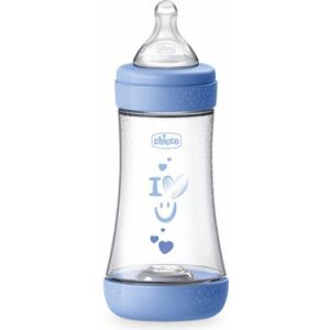 Chicco Perfect5 Antikolik Pp Orta Akış Biberon 240 ml - Mavi