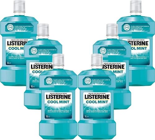 Listerine Cool Mint Ağız Gargarası 1 lt 6 Adet