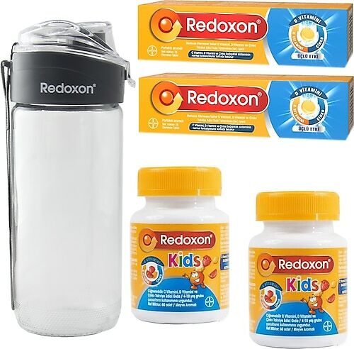Redoxon 3'lü Etki 15 Efervesan Tablet + Cam Matara Hediyeli