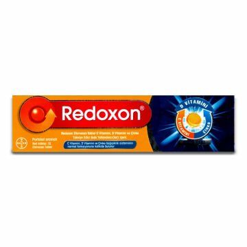 SKT:01/2024 Redoxon C Vitamini D Vitamini Çinko Üçlü Etki 15 Efervesan
