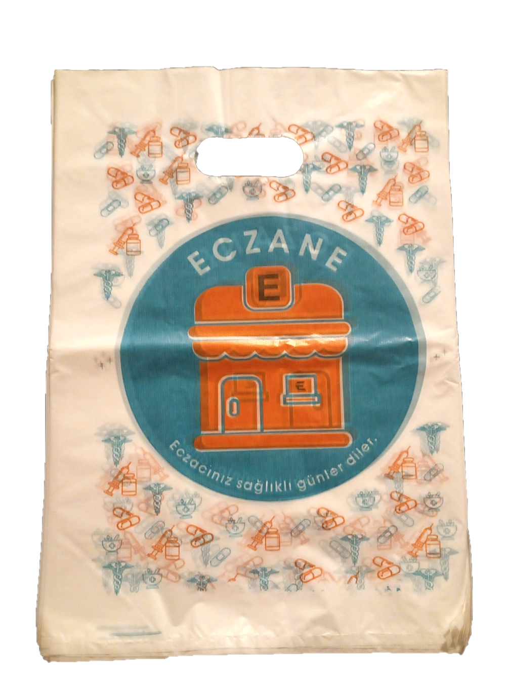 Eczane Poşeti El Geçme 30x40 100 lü Paket 650 gr
