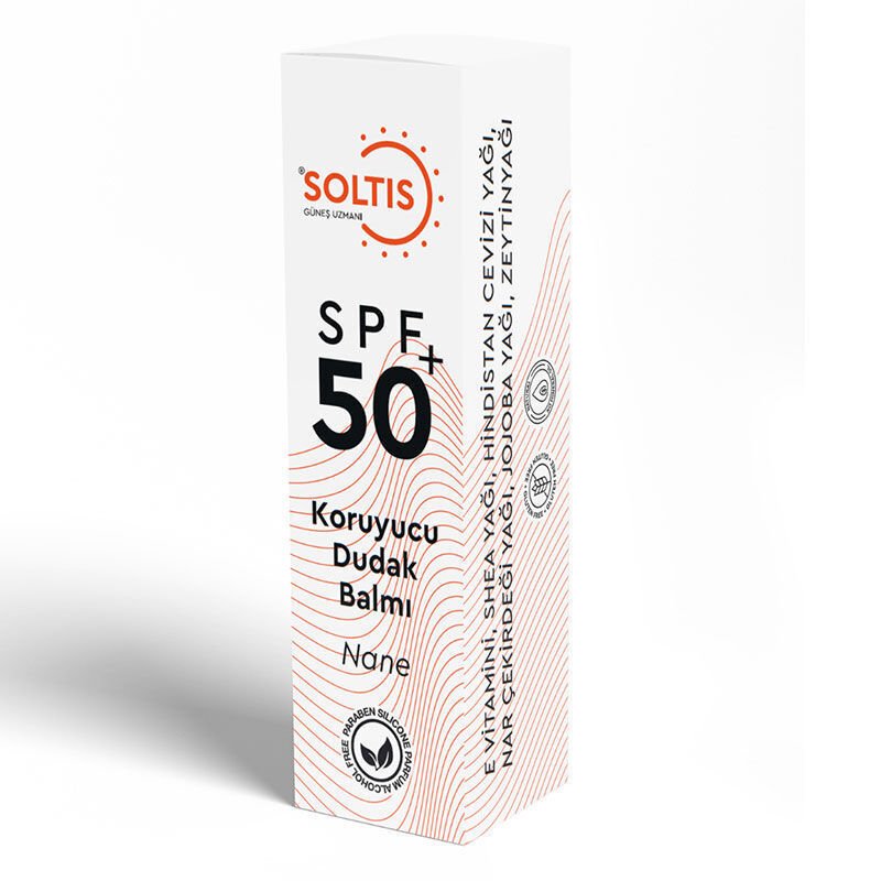 Soltis Yoğun Nemlendirici ve Dolgunlaştırıcı Dudak Balmı Nane SPF50+ 5 gr