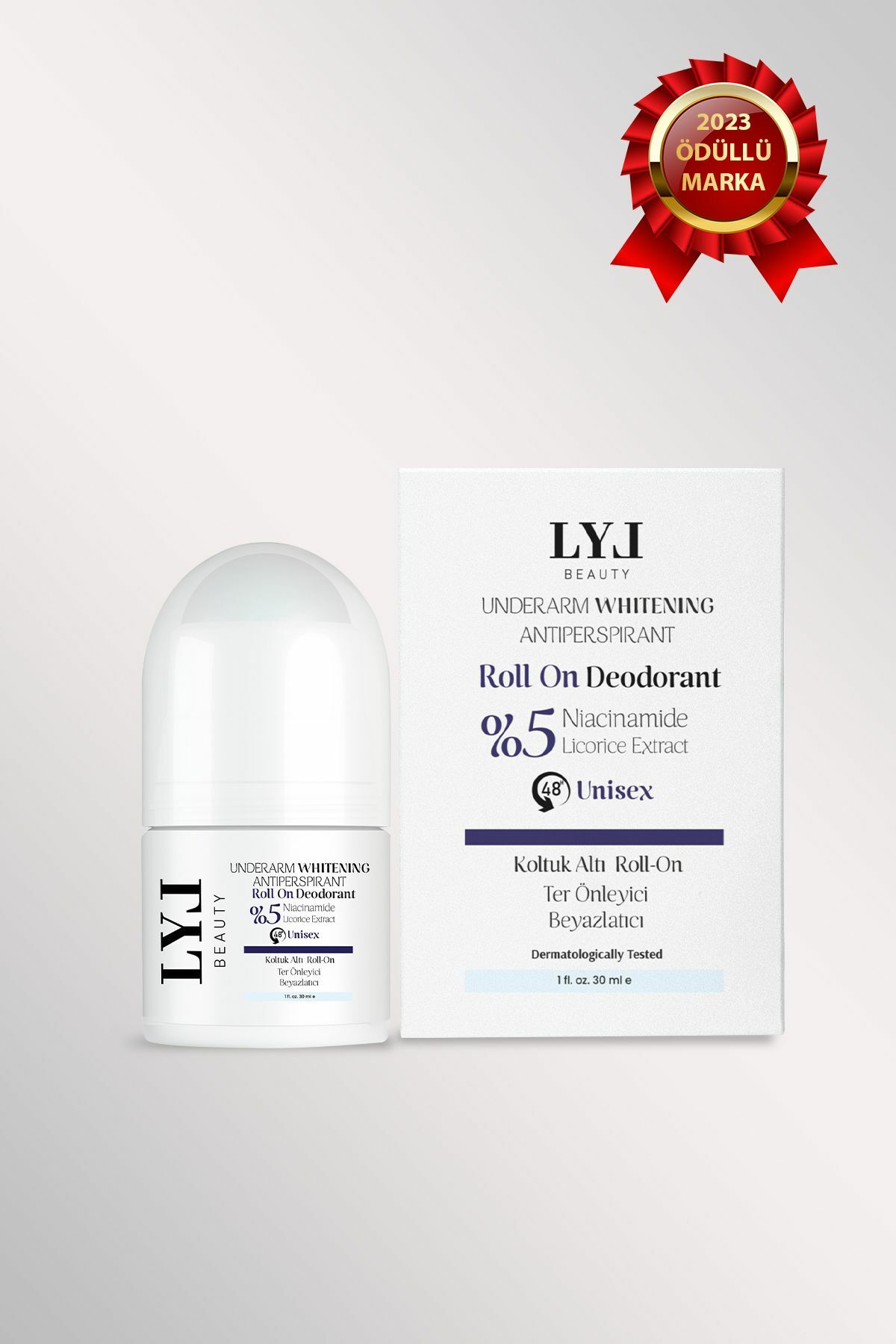 Lyl Beauty Beyazlatıcı Ter ve Koku Önleyici Roll-On Leke Bırakmayan Doğal Içerik Unisex - 30 ml