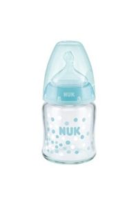 Nuk First Choice Plus Cam Biberon 120 ml - Mavi