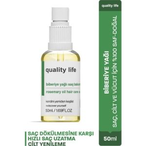 Quality Life Biberiye Yağı Complex Dökülen Yıpranmış Ve Yanmış Saçlar İçin Hızlı Saç Uzatma 50 ml