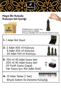Biosy Stant 2x400ml 8x200ml 20x100ml 40 esans 10 tester
