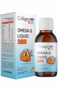 Collagen Forte Omega-3 Kids Liquid & Multivitamin Portakal Aromalı Sıvı Balık Yağı 150 ml