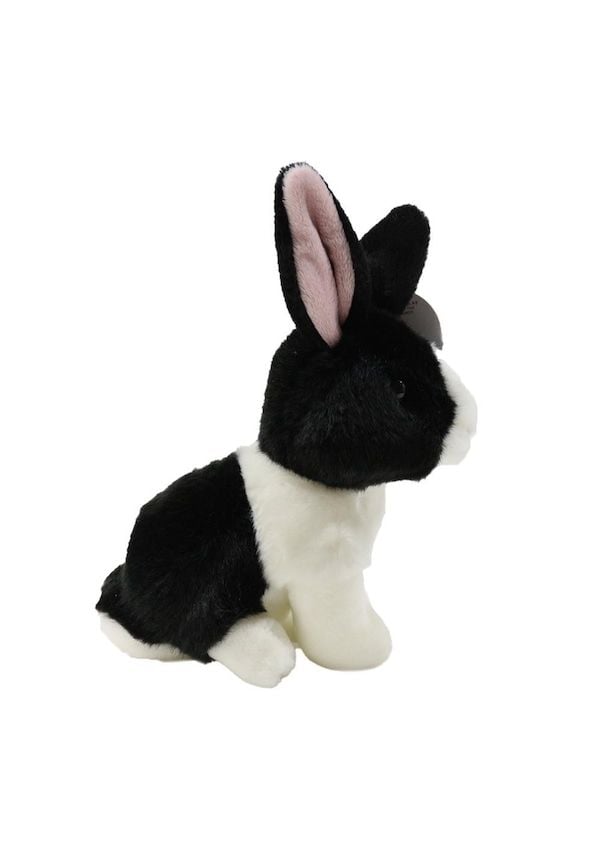 Mercan Oyuncak Siyah Tavşan Peluş Oyuncak 18 cm