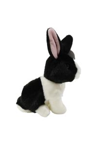 Mercan Oyuncak Siyah Tavşan Peluş Oyuncak 18 cm