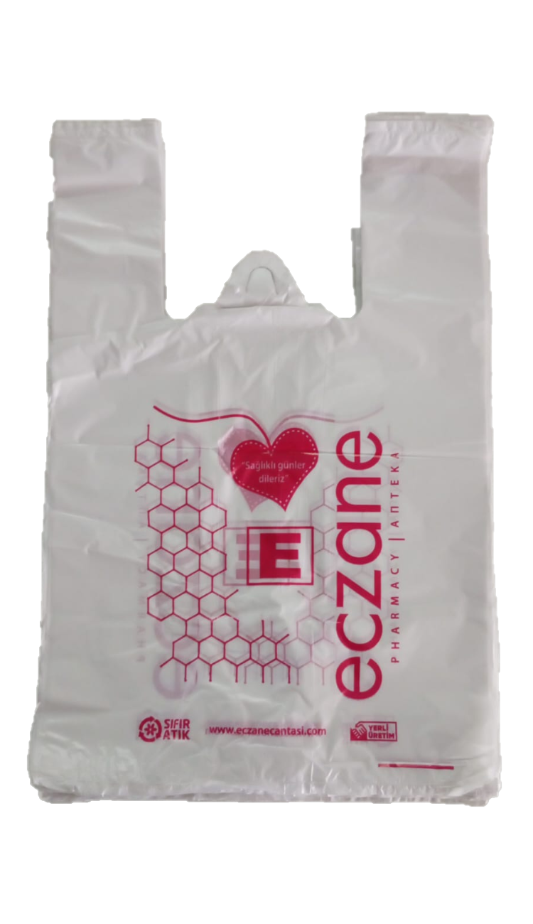 Eczane Poşeti 24x40 cm Atlet Büyük Boy 20 kg (2500 Adet +-%10)