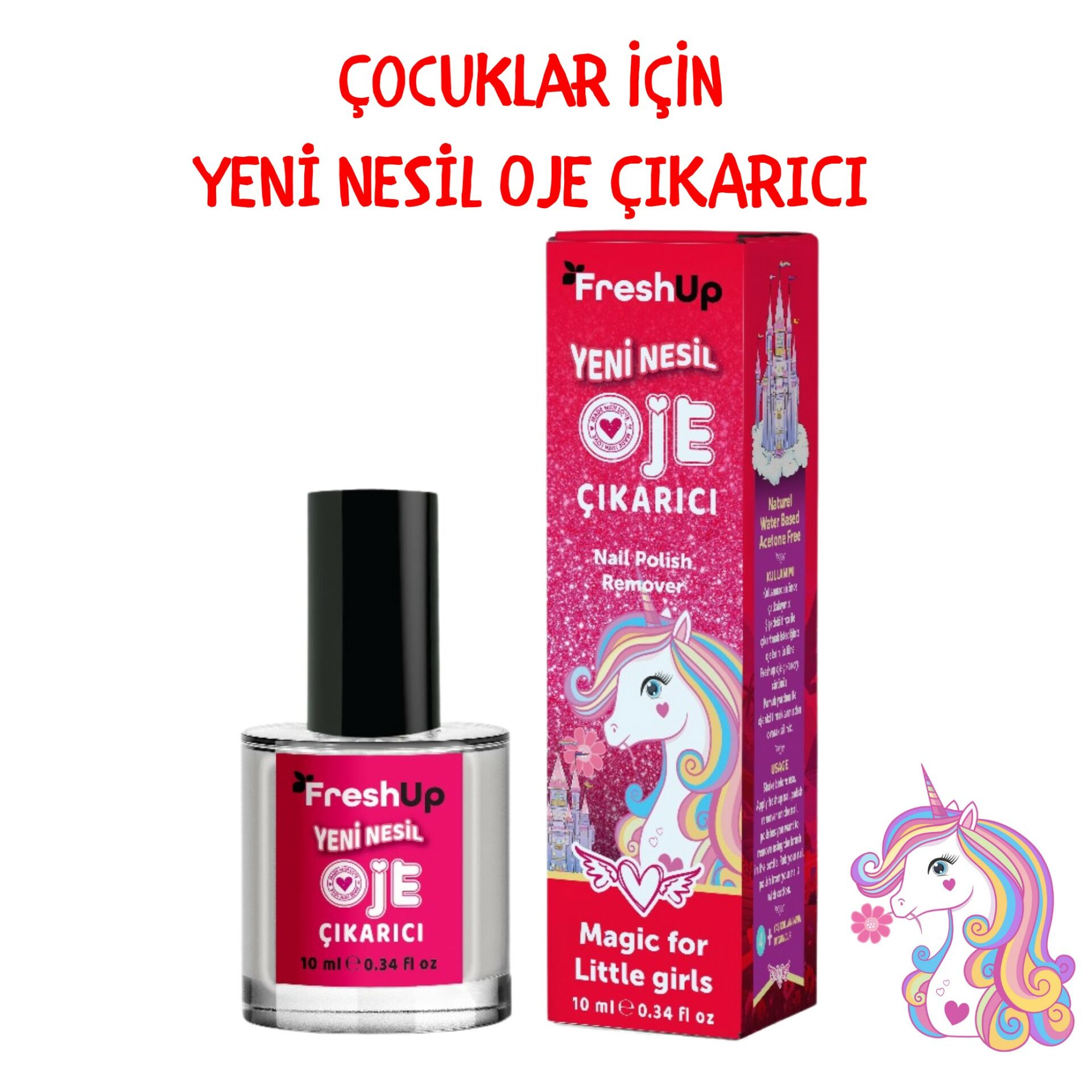 Freshup Yeni Nesil Çocuk Oje Çıkarıcı 10 ml