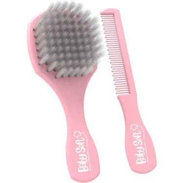 Babysoft Bebek Fırça Tarak Seti - Pembe