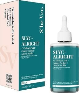 She Vec Slyc Alright Arındırmaya ve Aydınlatmaya Yardımcı Salisilik Asit Tonik 200 ml