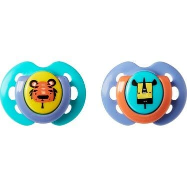 Tommee Tippee Fun Style Damaksız Ortodontik Emzik 0-6 Ay 2'li