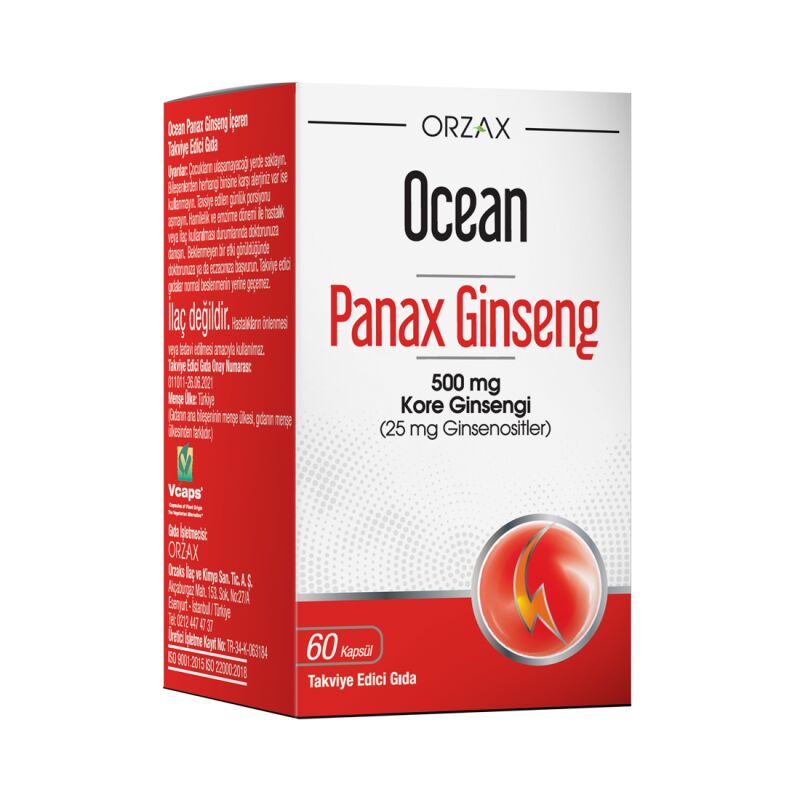 Ocean Panax Ginseng 500 mg 60 Kapsül