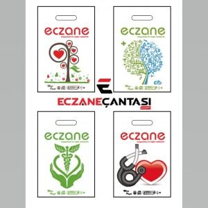 1 Paket El Geçme Eczane Poşeti 100 lü  20x30 cm