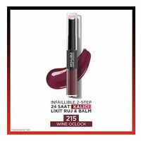L'Oreal Paris Infaillible 2-Step 24 Saat Kalıcı Likit Ruj Balm - 215 Wine Oclock
