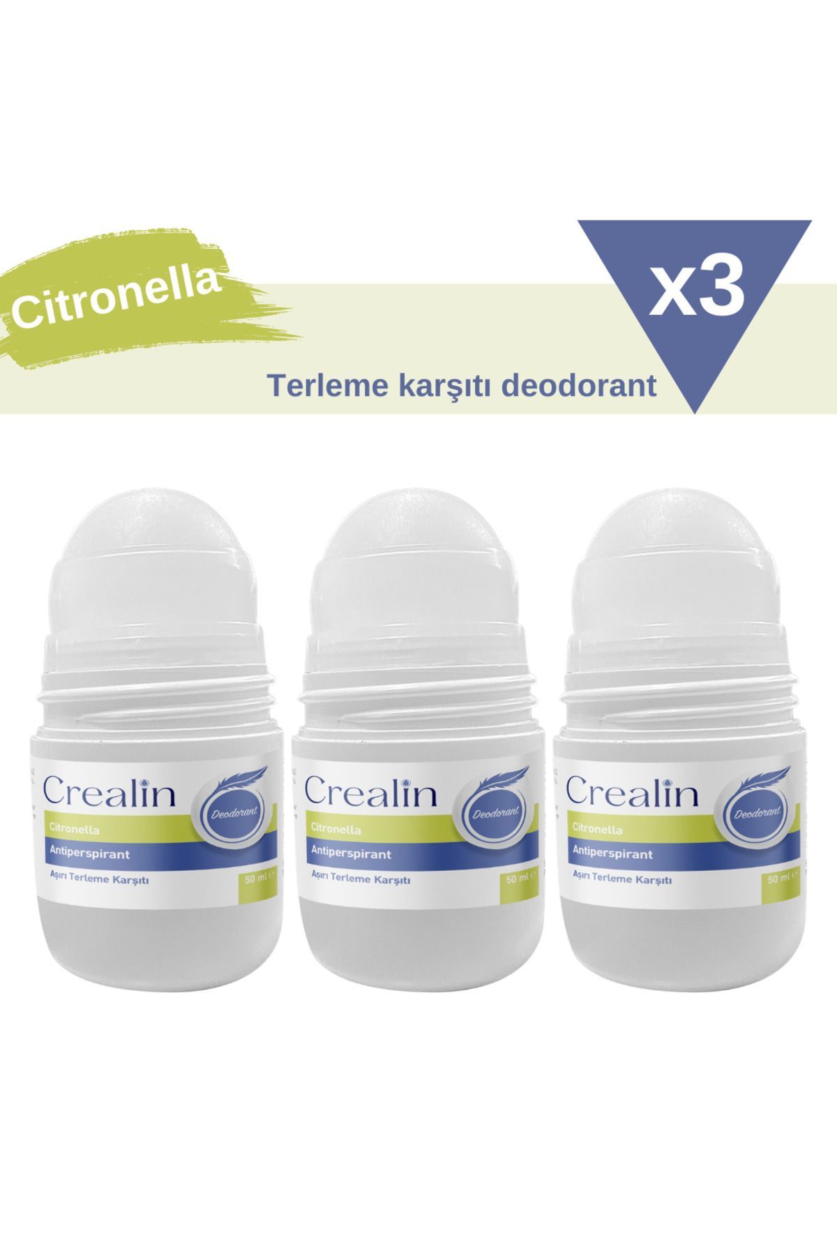Crealin Roll-On Deodorant Citronella  50 ml