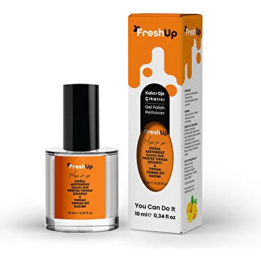 Freshup Asetonsuz Kalıcı Oje ve Protez Tırnak Çıkarıcı Portakal 10 ml