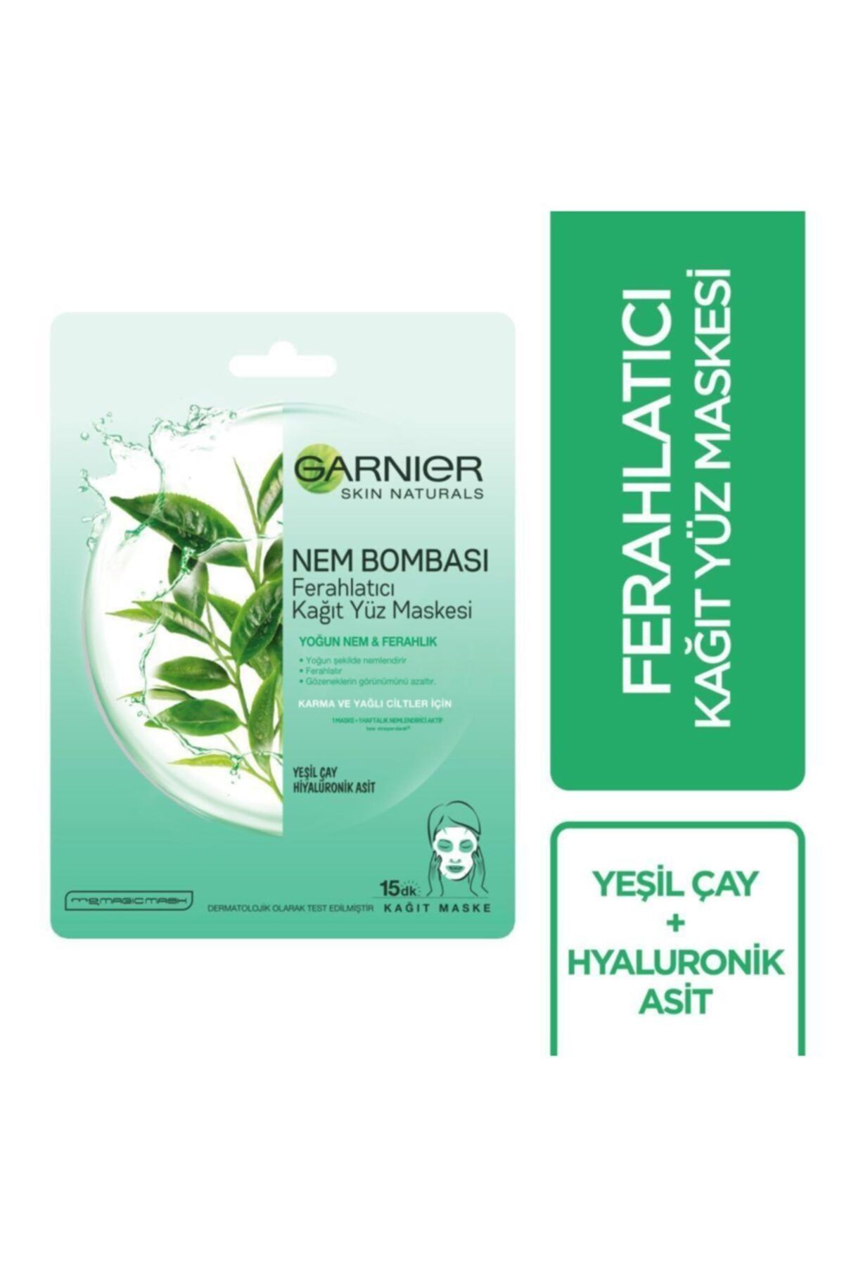 Garnier Skin Natural Nem Bombası Ferahlatıcı Kağit Maske
