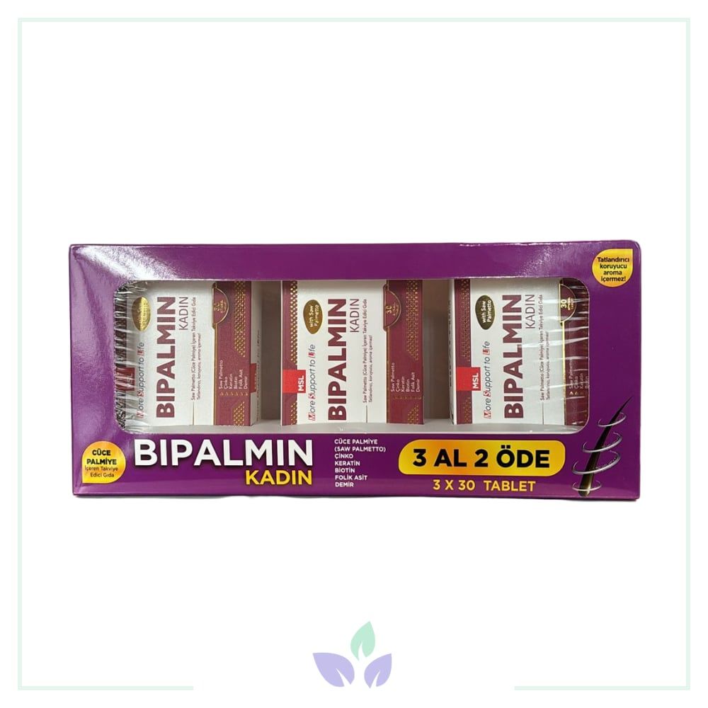 MSL Bipalmin Kadın 30 Tablet - 3 Al 2 Öde