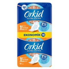 Orkid Ultra Hijyenik Ped Extra Yeşil Eko Normal 18'li