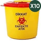 Tıbbi Atık Kutusu 10 lt - 10 Adet
