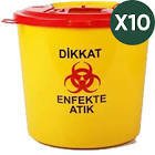 Tıbbi Atık Kutusu 10 lt - 10 Adet