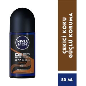 Nivea Men Erkek Roll On Deodorant Deep Dimension 48 Saat Anti Perspirant Koruma 50 ml