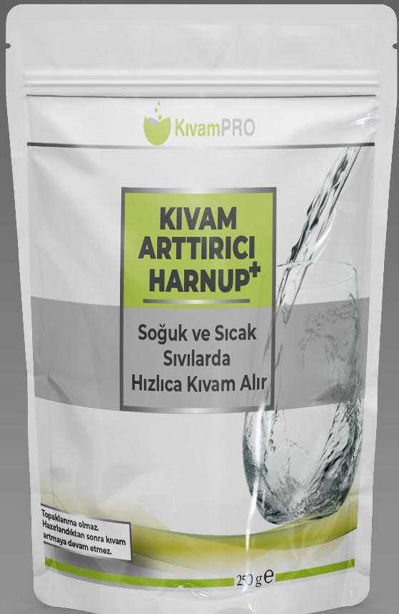 Kıvampro Harnup Plus Sıvı Gıdalar için Keçiboynuzu Gamlı Kıvam Verici Artırıcı Toz Karışım 250 gr