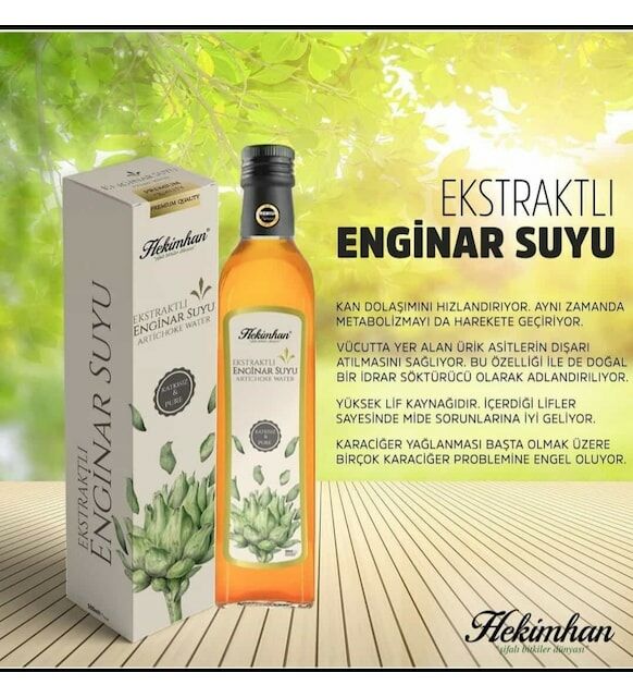 Hekimhan Ekstratlı Enginar Suyu 500 ml