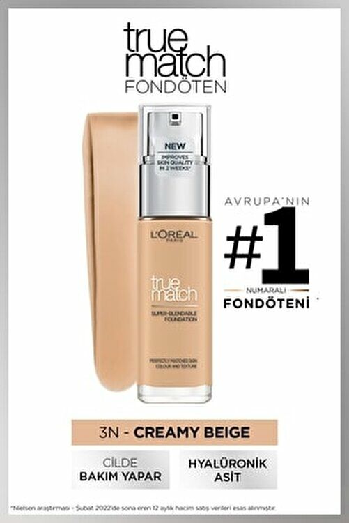 L'Oreal Paris Fondoten True Match 3N