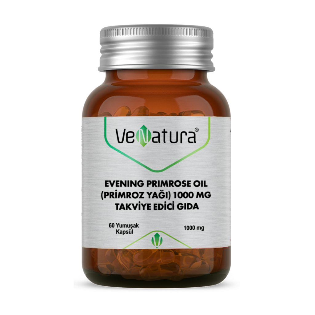 Venatura Evening Primrose Oil (Primroz yağı) 1000mg 60 Yumuşak Kapsül