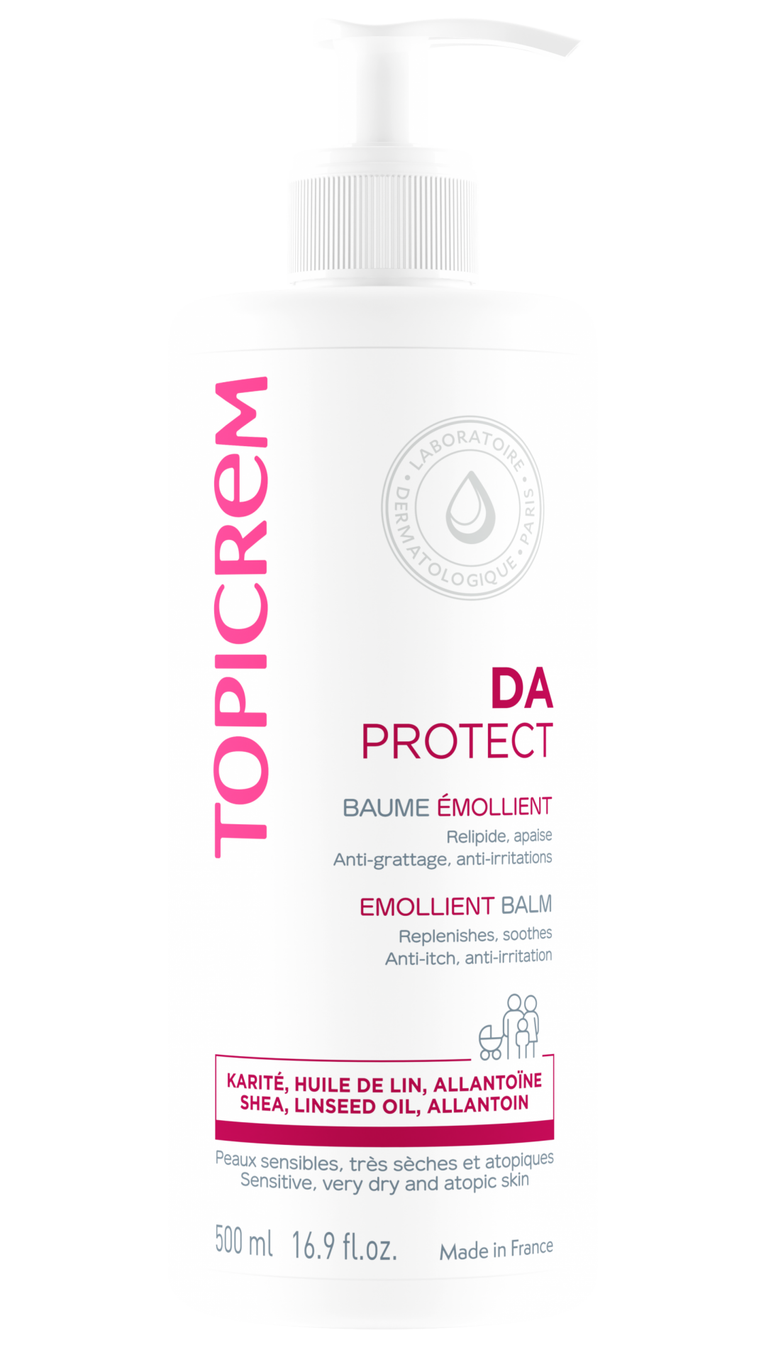 Topicrem Da Protect Emmoliant Balm 500 ml
