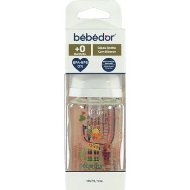 Bebedor Desenli Cam Biberon 0+ Ay 125 ml - Sevimli Zürafa
