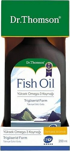Dr. Thomson Omega-3 Fish Oil Portakal Aromalı 200 ml