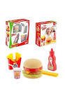 Öz Bayraktar Oyuncak Kutulu Mini Hamburger Oyun Seti