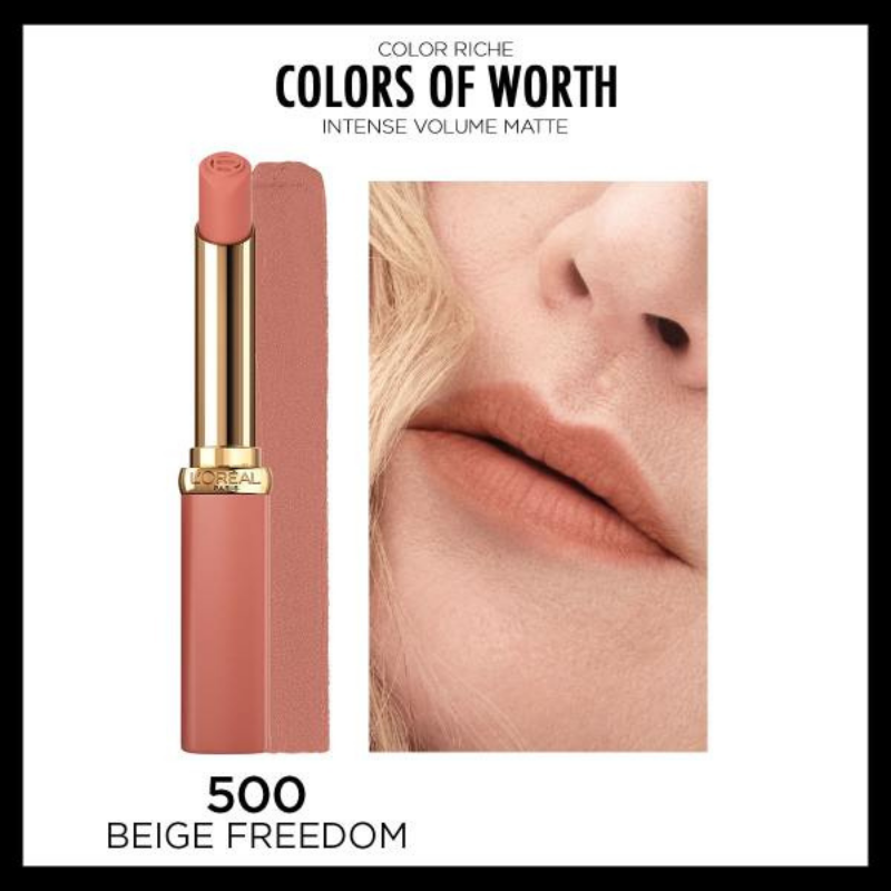 L'oreal Paris Colors Of Worth Color Riche Intense Volume Matte Ruj - 500 Beige Freedom