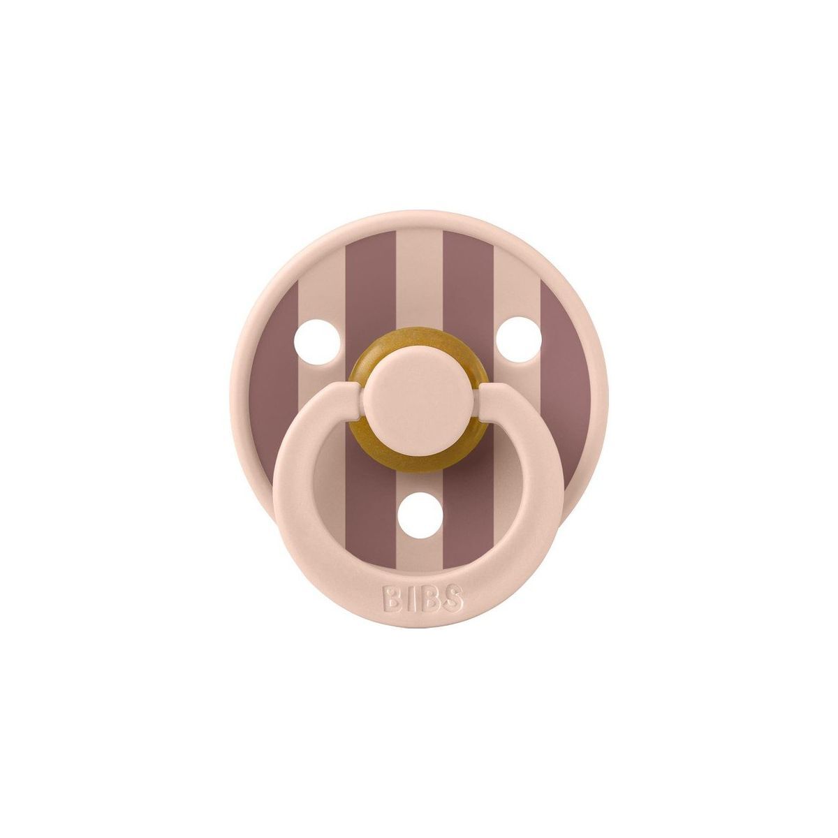 Bibs Studio Colour Block Kauçuk Emzik Blush/Wood 0-6 Ay