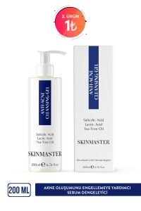 Skinmaster Akne ve Siyah Nokta Karşıtı Sebum Dengeleyici Yüz Temizleme Jeli 200 ml