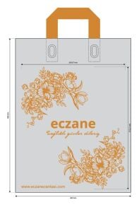 Çanta Tipi Yumuşak Saplı Eczane Poşeti 30 cm x 40 cm 40 Adet 1 kg