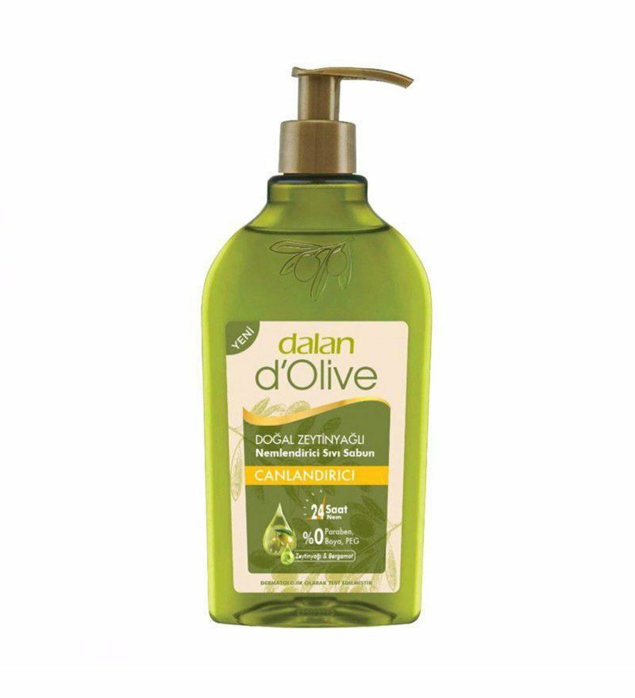 Dalan D'olive Doğal Sıvı Sabun Zeytinyağlı Nemlendirici Canlandırıcı 400 ml